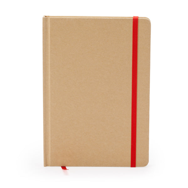 Libretas ESTELA en color rojo, personalización a medida en Gráficas Hugo