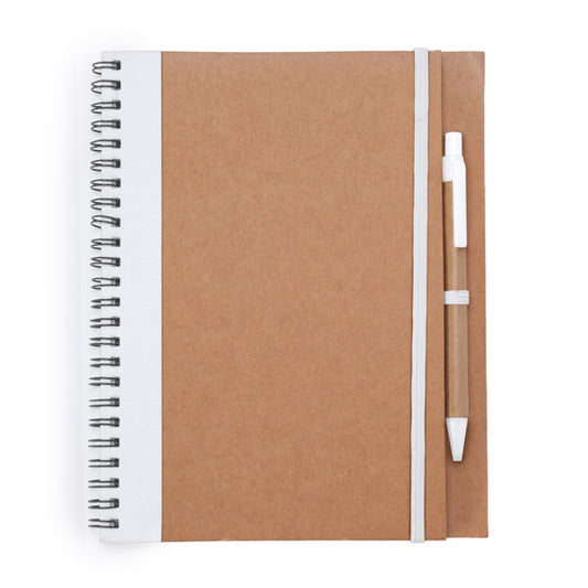 Libretas ALANI en color blanco para personalizar con tu logo, nombre o foto
