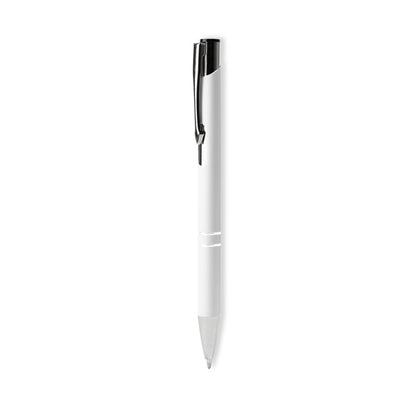 Bolígrafos NORFOLK en color blanco para personalizar con tu logo, nombre o foto