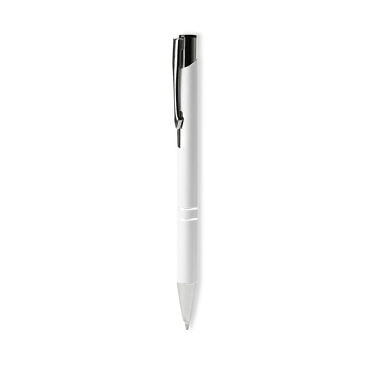 Bolígrafos NORFOLK en color blanco para personalizar con tu logo, nombre o foto