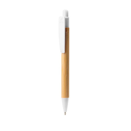 Bolígrafos GILDON en color blanco para personalizar con tu logo, nombre o foto