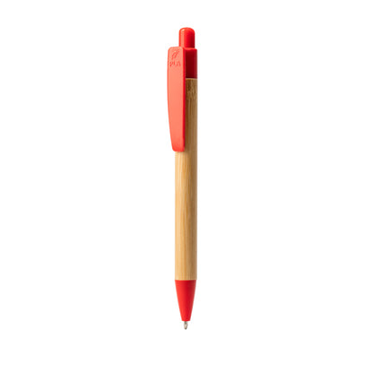 Bolígrafos GILDON en color rojo para personalizar con tu logo, nombre o foto