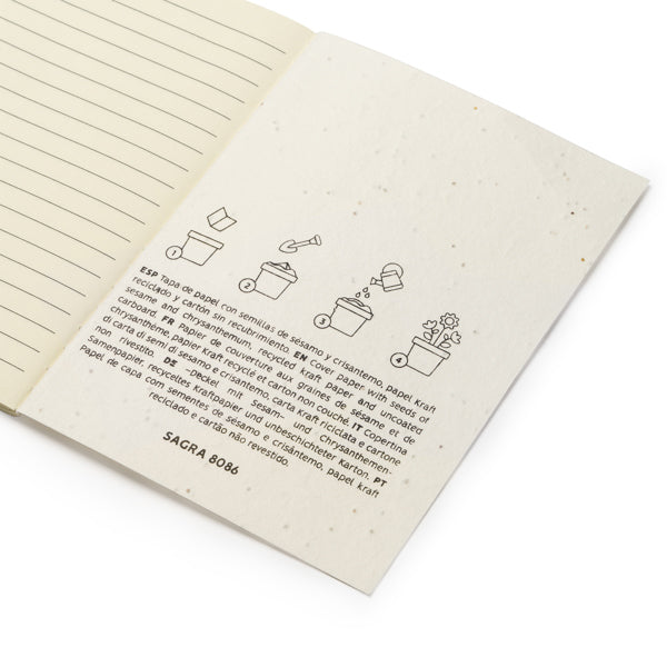 Libretas SAGRA — impresión personalizada de tu logo