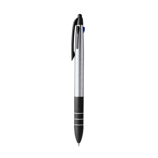 Bolígrafos SANDUR en color plata, personalización a medida en Gráficas Hugo