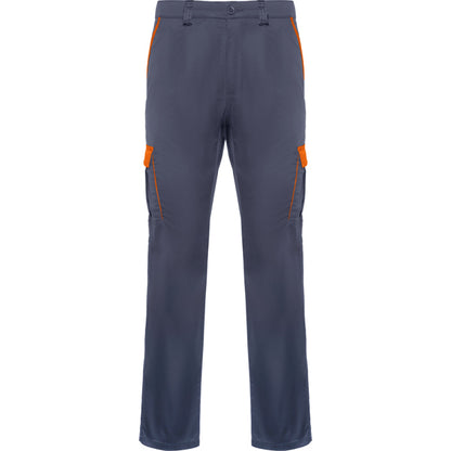 Pantalón TROOPER en color plomo/naranja, personalización a medida en Gráficas Hugo