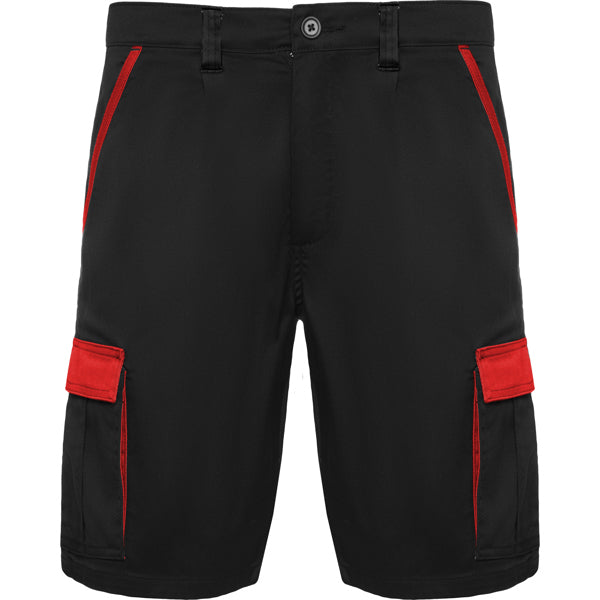 Bermuda TAHOE personalizable online — negro/rojo, taller en Madrid