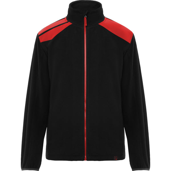 Chaqueta TERRANO personalizable online — negro/rojo, taller en Madrid