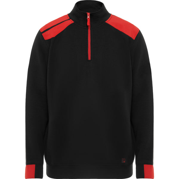 Sudadera MAVERICK en color negro/rojo para personalizar con tu logo, nombre o foto