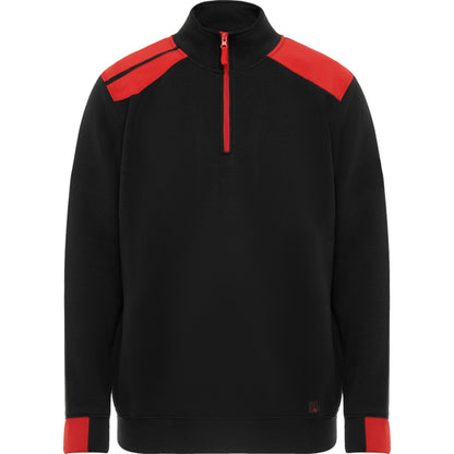 Sudadera MAVERICK en color negro/rojo para personalizar con tu logo, nombre o foto