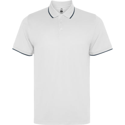 Polo manga corta SIAN en color blanco — estampación y bordado de tu diseño