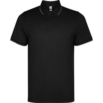 Polo manga corta SIAN personalizable online — negro, taller en Madrid