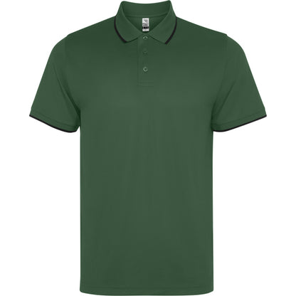 Polo manga corta SIAN personalizable online — verde botella, taller en Madrid