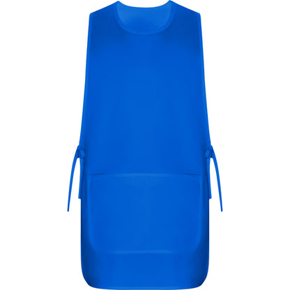 Delantal ARZAK en color royal — estampación y bordado de tu diseño