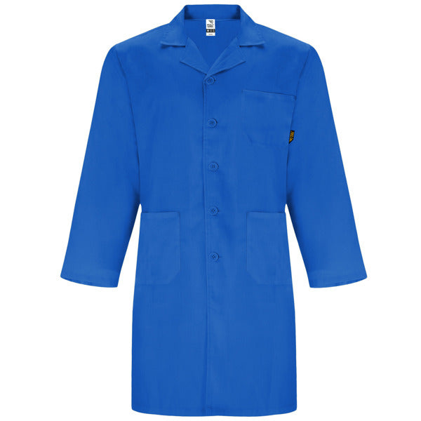 Bata VACCINE en color royal para personalizar con tu logo, nombre o foto