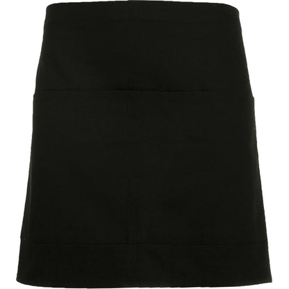 Delantal CLASSIC en color negro — estampación y bordado de tu diseño