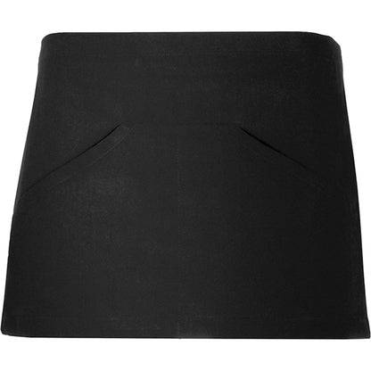 Delantal MINI en color negro — estampación y bordado de tu diseño