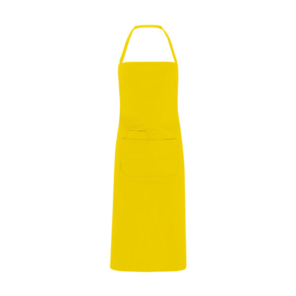 Delantal DUCASSE en color amarillo — estampación y bordado de tu diseño