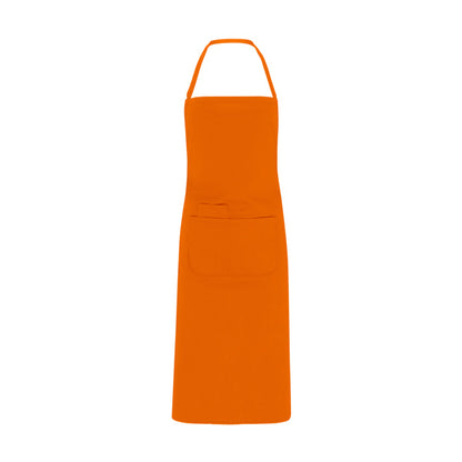 Delantal DUCASSE en color naranja, personalización a medida en Gráficas Hugo