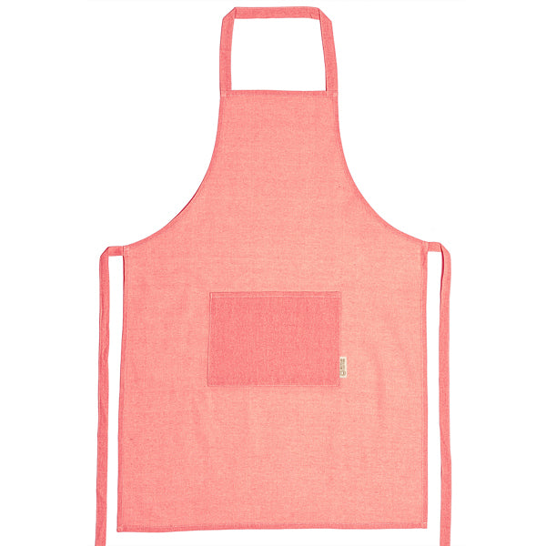 Delantales AROLA en color rojo para personalizar con tu logo, nombre o foto