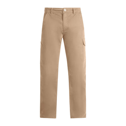 Pantalón FONTA en color camel — estampación y bordado de tu diseño