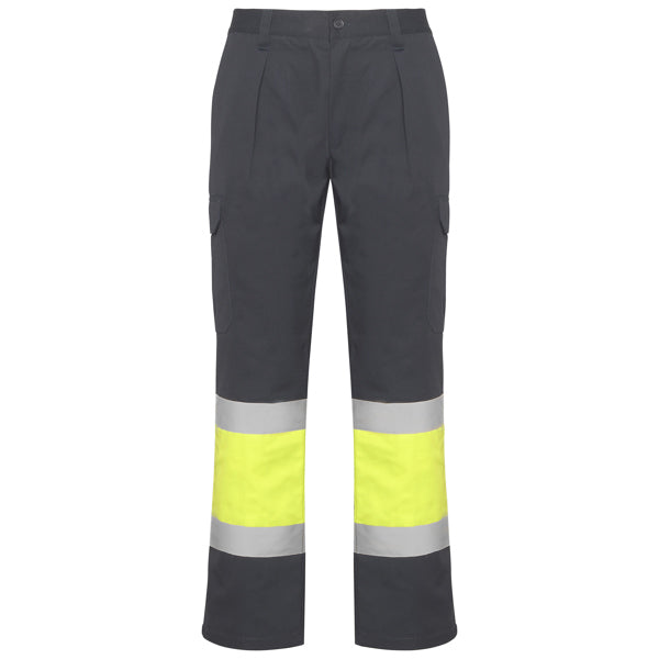 Alta Visibilidad SOAN en color plomo/amarillo fluor para personalizar con tu logo, nombre o foto