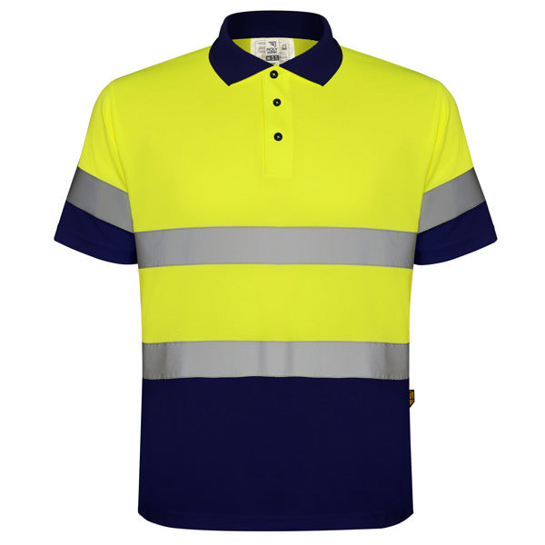 Alta Visibilidad POLARIS personalizable online — marino/amarillo fluor, taller en Madrid