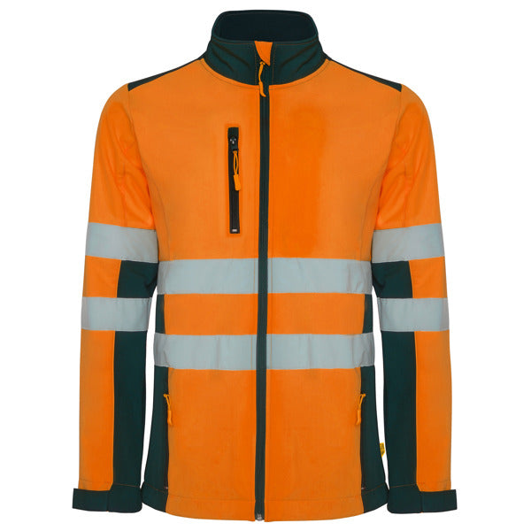 Alta Visibilidad ANTARES en color marino/naranja fluor — estampación y bordado de tu diseño