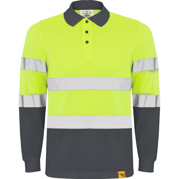 Alta Visibilidad POLARIS L/S personalizable online — plomo/amarillo fluor, taller en Madrid