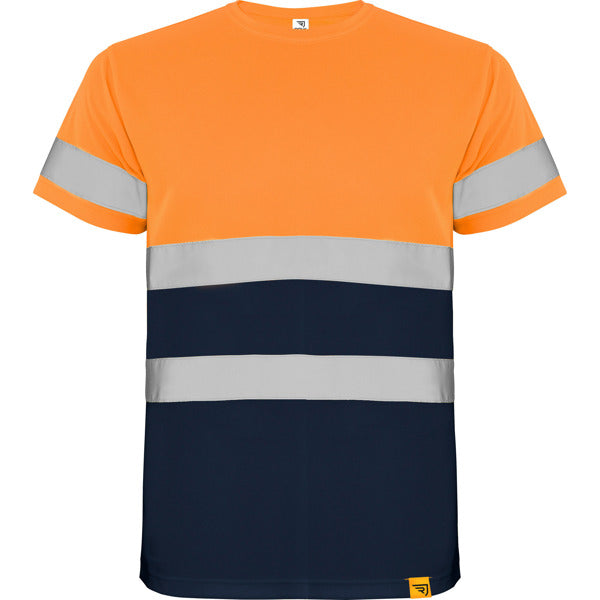 Alta Visibilidad DELTA en color marino/naranja fluor para personalizar con tu logo, nombre o foto
