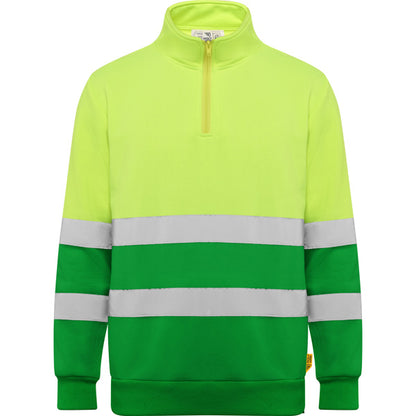 Alta Visibilidad SPICA en color verde jardín/amarillo flúor, personalización a medida en Crea41