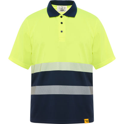 Alta Visibilidad VEGA en color marino/amarillo fluor — estampación y bordado de tu diseño