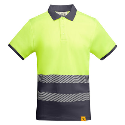 Alta Visibilidad ATRIO en color plomo/amarillo fluor — estampación y bordado de tu diseño