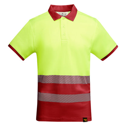 Alta Visibilidad ATRIO en color rojo laboral/amarillo flúor — estampación y bordado de tu diseño