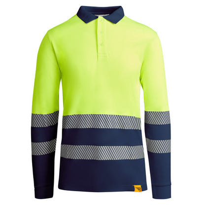 Alta Visibilidad ATRIO LS en color marino/amarillo fluor para personalizar con tu logo, nombre o foto