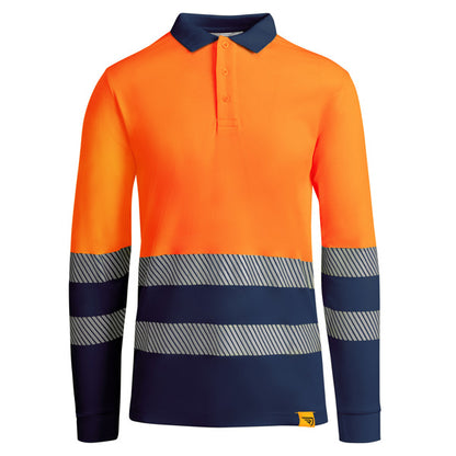 Alta Visibilidad ATRIO LS en color marino/naranja fluor, personalización a medida en Crea41