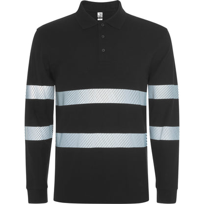 Alta Visibilidad FORAN L/S en color negro — estampación y bordado de tu diseño
