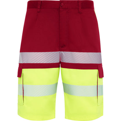 Alta Visibilidad LADA en color rojo laboral/amarillo flúor — estampación y bordado de tu diseño